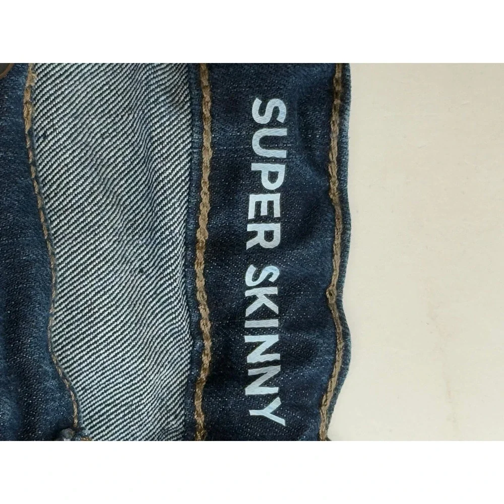 The Children's Place Super Skinny Jeans Girls Size 18‎ Blue Denim Cotton Blend